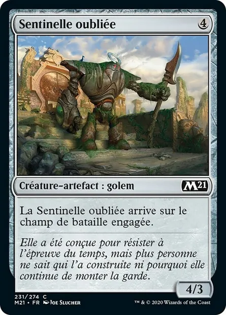 Sentinelle oubliée, carte Magic M21 231 — extension Core Set 2021