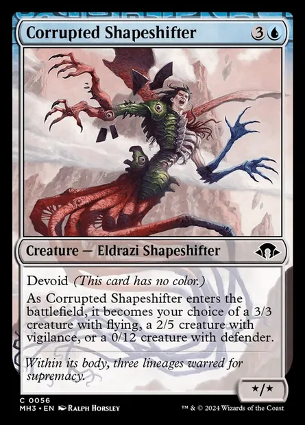 Corrupted Shapeshifter, Magic card MH3 56 — Modern Horizons 3 set