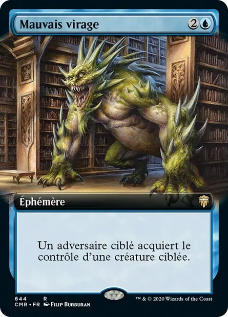 Mauvais virage, carte Magic CMR 644 — extension Commander Legends