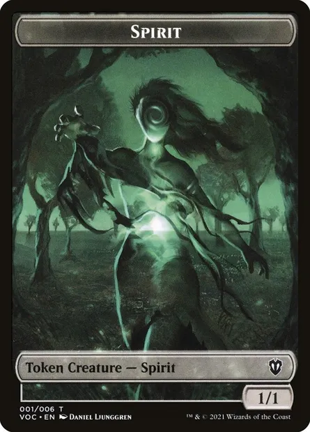 Spirit, carte Magic TVOC 1 — extension Crimson Vow Commander Tokens