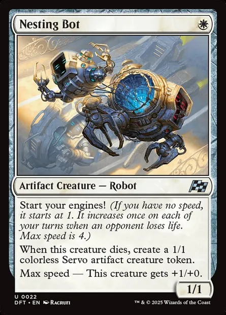 Nesting Bot, Magic card DFT 22 — Aetherdrift set