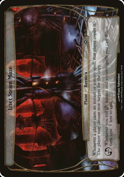 Izzet Steam Maze, Magic card OHOP 19 — Planechase Planes set