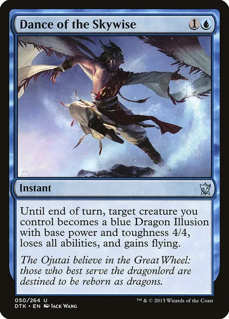 Dance of the Skywise, Magic card DTK 50 — Dragons of Tarkir set