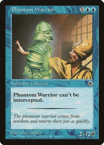 Phantom Warrior, Magic card POR 65 — Portal set