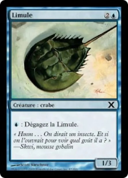 Limule, carte Magic 10E 87 — extension Dixième édition