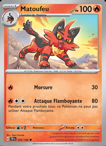 Matoufeu, carte Pokémon TEF 033 — extension Forces Temporelles