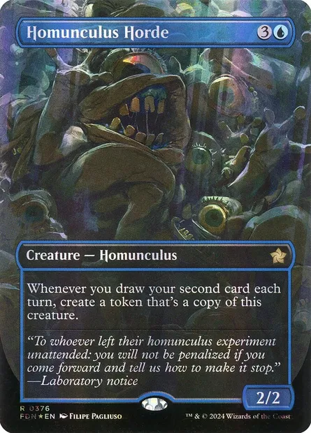 Horde d'homoncules, carte Magic FDN 376 — extension Foundations