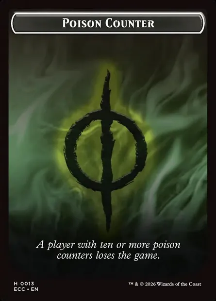 Poison Counter, carte Magic TECC 13 — extension Lorwyn Eclipsed Commander Tokens