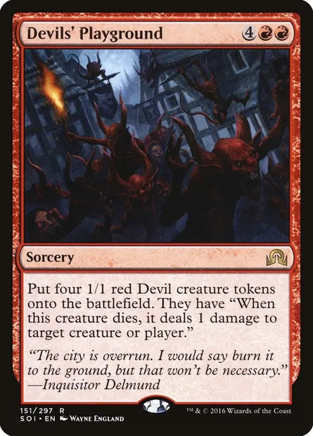 Devils' Playground, Magic card SOI 151 — Shadows over Innistrad set