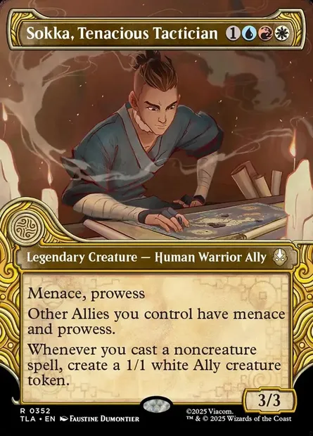 Sokka, tacticien tenace, carte Magic TLA 352 — extension Avatar: The Last Airbender