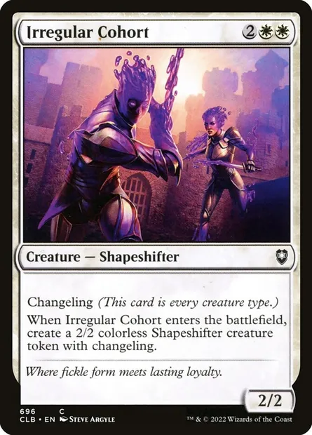 Irregular Cohort, Magic card CLB 696 — Commander Legends: Battle for Baldur's Gate set