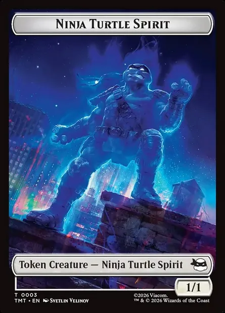 Ninja Turtle Spirit, Magic card TTMT 3 — Teenage Mutant Ninja Turtles Tokens set