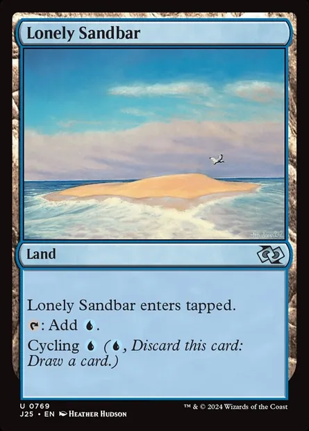 Lonely Sandbar, Magic card J25 769 — Foundations Jumpstart set