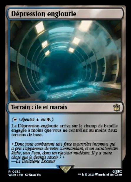 Dépression engloutie, carte Magic WHO 312 — extension Doctor Who