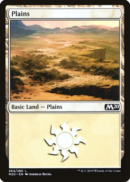 Plains, Magic card M20 264 — Core Set 2020 set