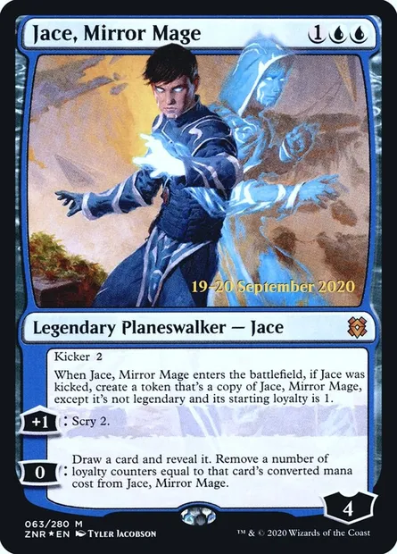 Jace, Mirror Mage, Magic card PZNR 63s — Zendikar Rising Promos set