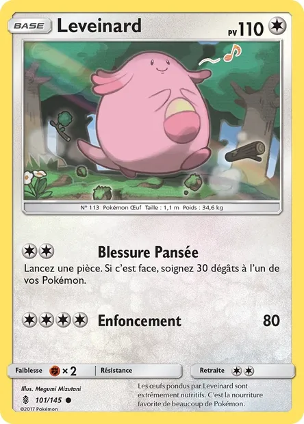 Leveinard, carte Pokémon GRI 101 — extension Gardiens Ascendants