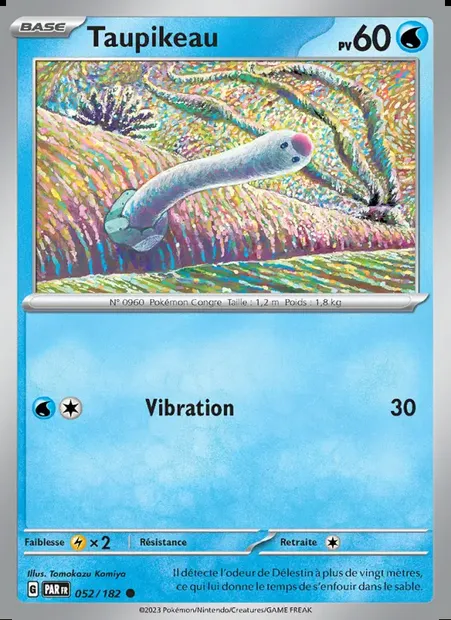 Taupikeau, carte Pokémon PAR 052 — extension Faille Paradoxe