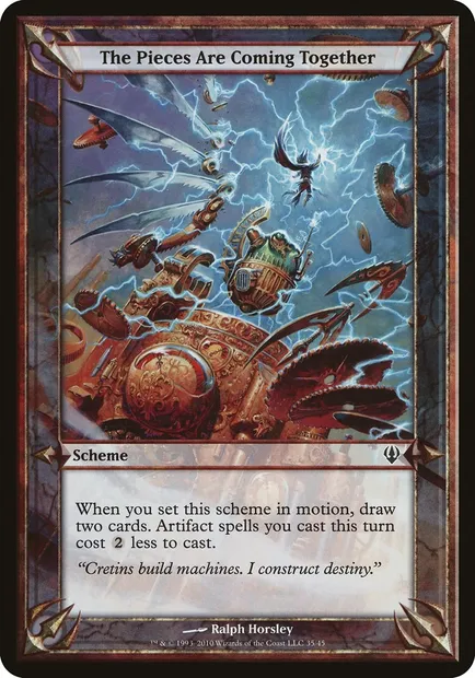 The Pieces Are Coming Together, carte Magic OARC 35★ — extension Archenemy Schemes