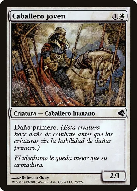 Jeune chevalier, carte Magic PS11 25 — extension Salvat 2011