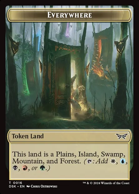 Everywhere, Magic card TDSK 16 — Duskmourn: House of Horror Tokens set