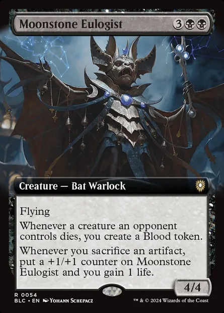 Moonstone Eulogist, Magic card BLC 54 — Bloomburrow Commander set