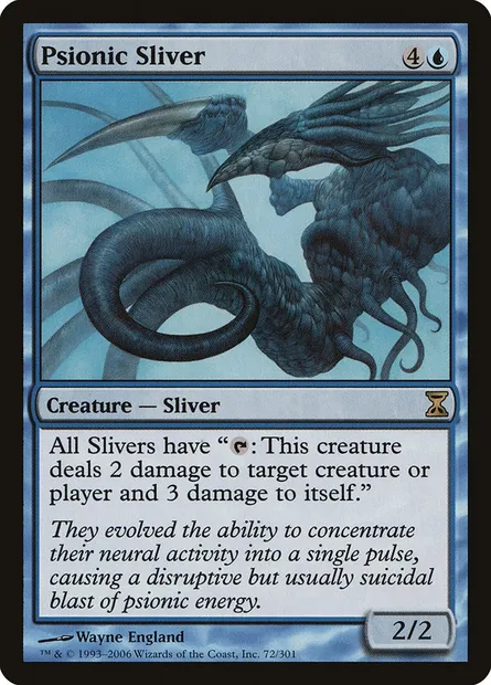 Psionic Sliver, Magic card TSP 72 — Time Spiral set