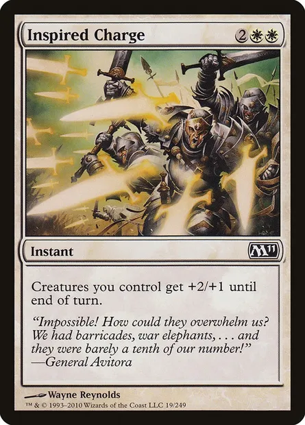 Inspired Charge, Magic card M11 19 — Magic 2011 set