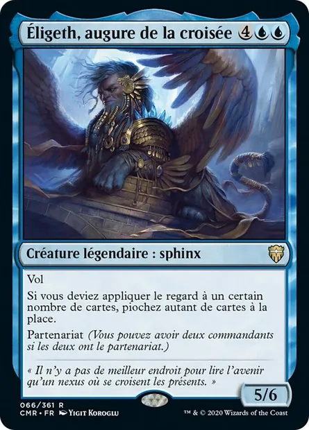 Éligeth, augure de la croisée, carte Magic CMR 66 — extension Commander Legends