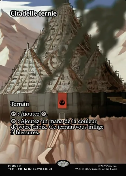 Citadelle ternie, carte Magic TLE 59 — extension Avatar: The Last Airbender Eternal