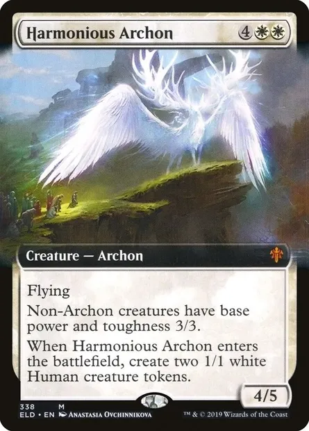 Harmonious Archon, Magic card ELD 338 — Throne of Eldraine set