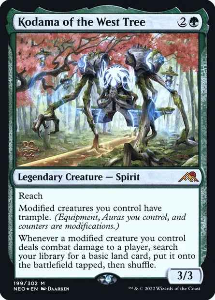 Kodama of the West Tree, Magic card PNEO 199s — Kamigawa: Neon Dynasty Promos set