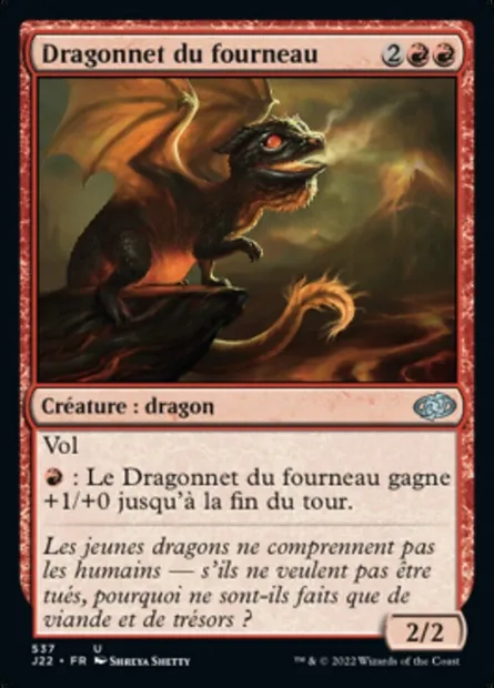 Dragonnet du fourneau, carte Magic J22 537 — extension Jumpstart 2022