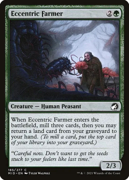 Eccentric Farmer, Magic card MID 185 — Innistrad: Midnight Hunt set