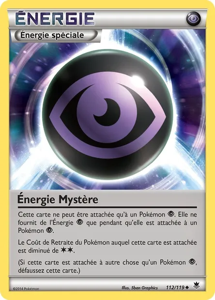 Énergie Mystère, carte Pokémon PHF 112 — extension Vigueur Spectrale