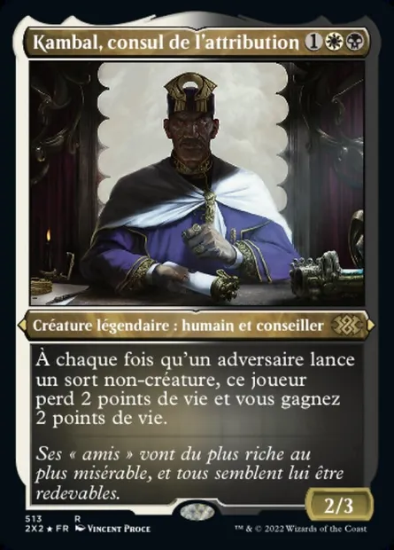 Kambal, consul de l'attribution, carte Magic 2X2 513 — extension Double Masters 2022