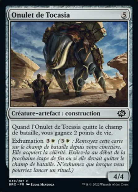 Onulet de Tocasia, carte Magic BRO 39 — extension La Guerre Fratricide