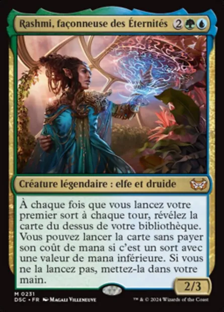 Rashmi, façonneuse des Éternités, carte Magic DSC 231 — extension Duskmourn: House of Horror Commander