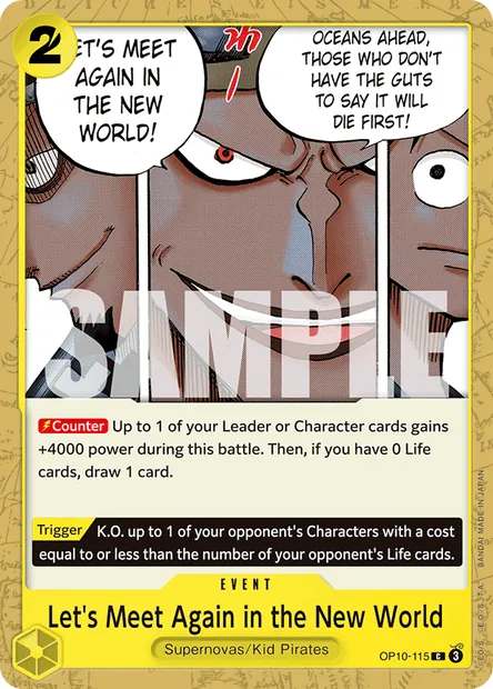 Let's Meet Again in the New World, One Piece card OP10-115 — ROYAL BLOOD set