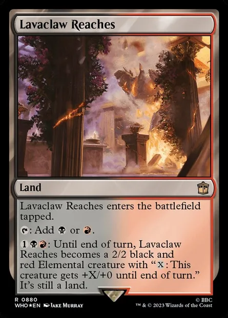 Lavaclaw Reaches, Magic card WHO 880 — Doctor Who set