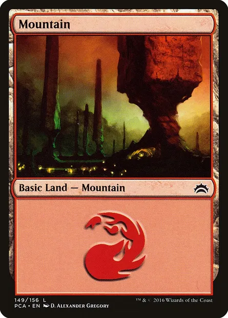 Mountain, Magic card PCA 149 — Planechase Anthology set