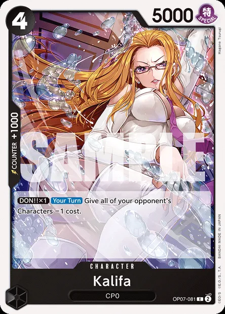Kalifa, carte One Piece OP07-081 — extension 500 YEARS IN THE FUTURE