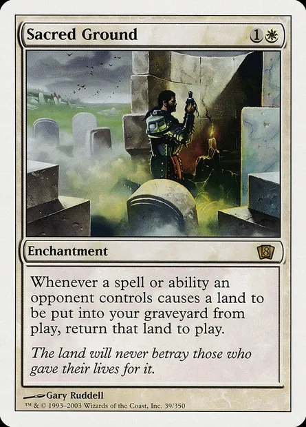 Sol consacré, carte Magic 8ED 39 — extension Huitième Edition