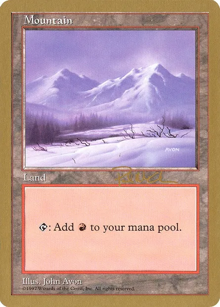 Mountain, Magic card WC97 pm442 — World Championship Decks 1997 set