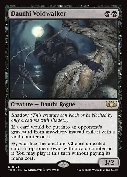 Dauthi Voidwalker, Magic card TDC 176 — Tarkir: Dragonstorm Commander set