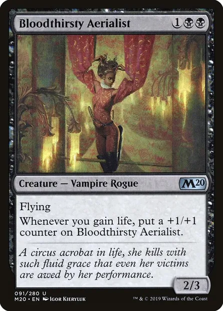 Bloodthirsty Aerialist, Magic card M20 91 — Core Set 2020 set