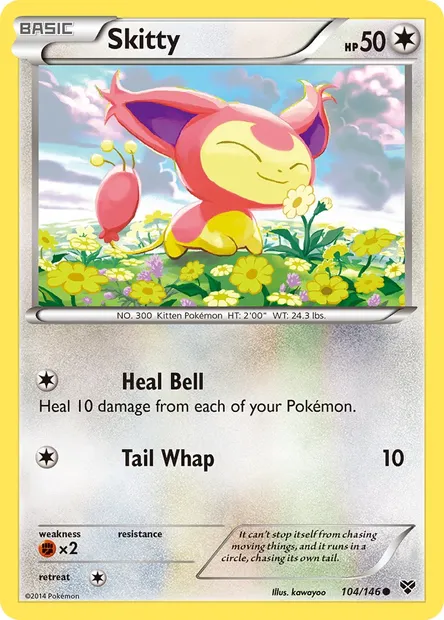 Skitty, Pokémon card XY 104 — XY set