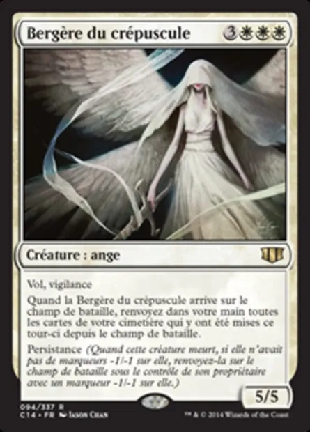 Bergère du crépuscule, carte Magic C14 94 — extension Commander 2014