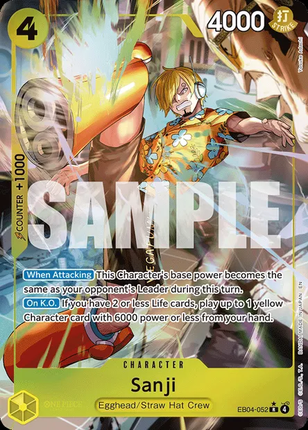 Sanji, One Piece card EB04-052 — EGGHEAD CRISIS set