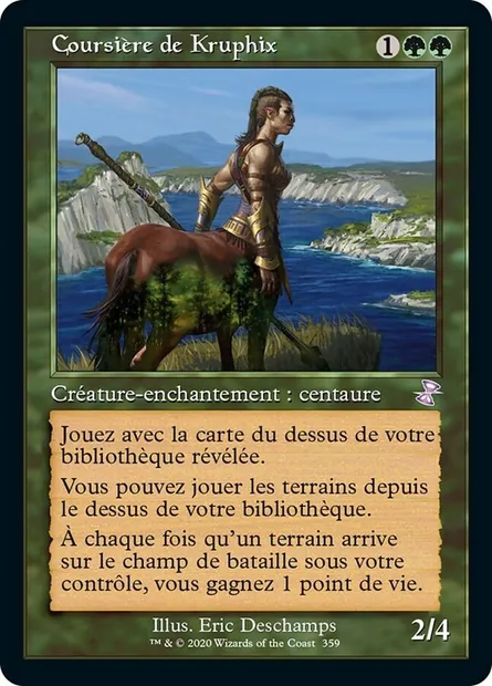 Coursière de Kruphix, carte Magic TSR 359 — extension Spirale Temporelle Remastered